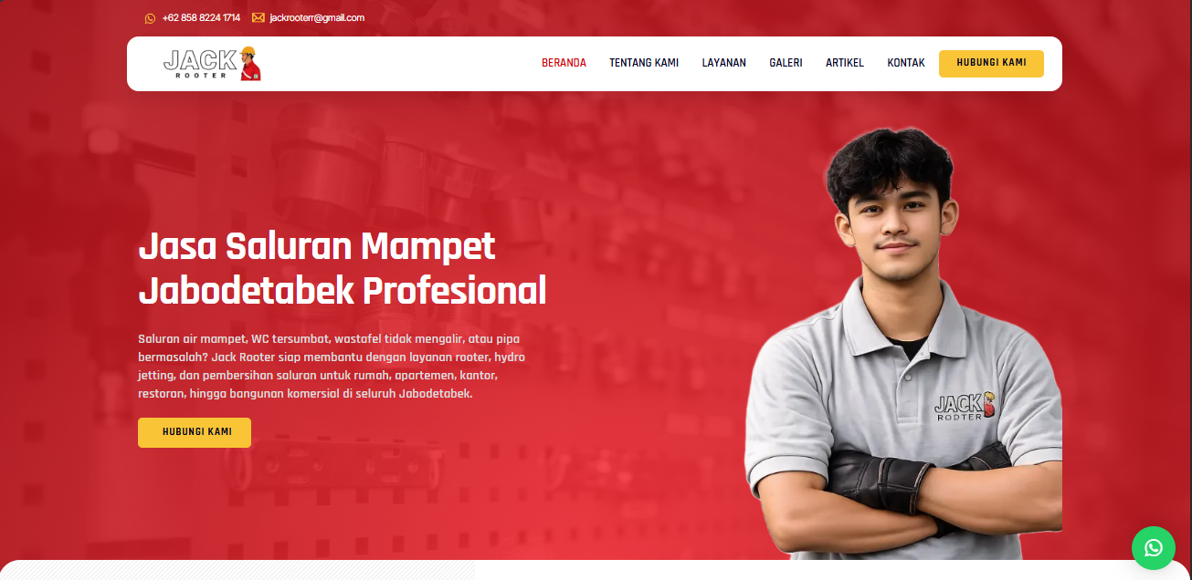 Website Jack Rooter — jasa saluran mampet